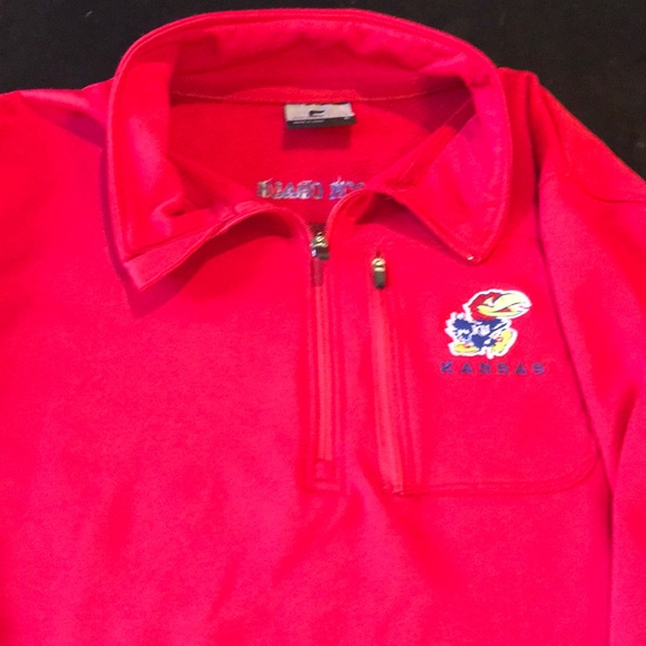 Women’s Large Kansas U 1/4 Zip Performance Shirt - Picture 1 of 8